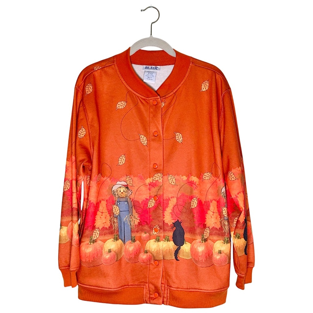 Vintage‎ Blair Fall Cottagecore Halloween Pumpkin Patch Cardigan Jacket Small